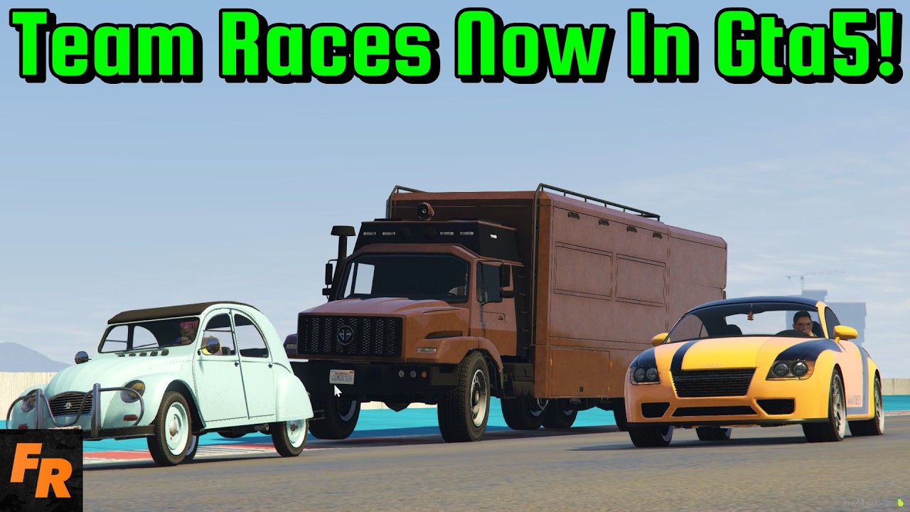 Team Racing With Random Cars On GTA 5!
