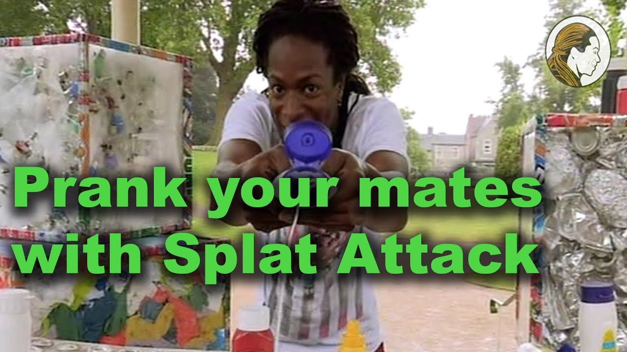 Splat Attack Prank | Totally Rubbish - CBBC | Plastic Bottle Craft Ideas