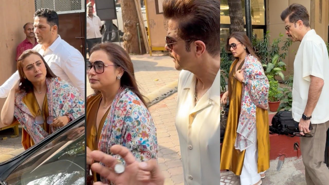 Anil Kapoor With Rani Mukherjee Arrives At Remember Satish Kaushik On His Birthday At Iskon Temple