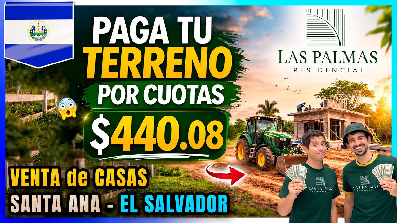 🏡 Terrenos y Casa en Venta Santa Ana El Salvador Residencial Las Palmas