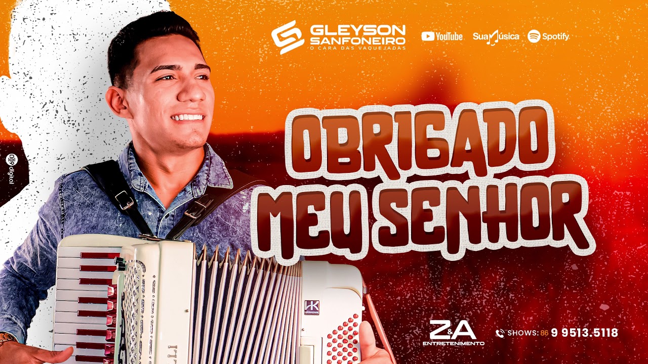 Obrigado meu Senhor - Gleyson Sanfoneiro - CD Andava Desprezado 
