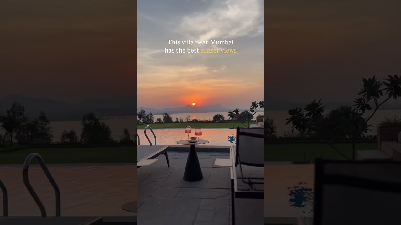 An infinity pool villa just 3 hours from Mumbai 🍷✨