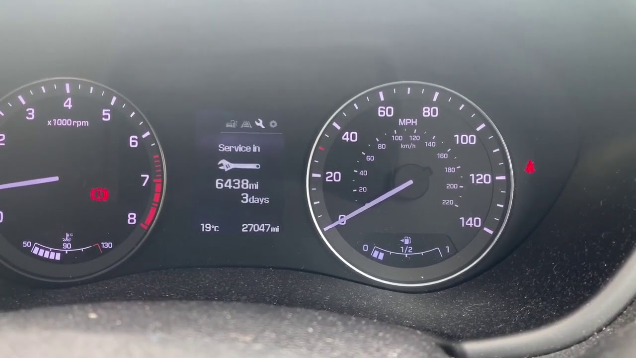 Сброс сервисного индикатора Hyundai i20