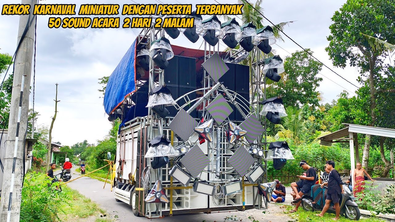Daftar hadir sound system karnaval miniatur sawentar, Rekor karnaval miniatur dgn peserta terbanyak