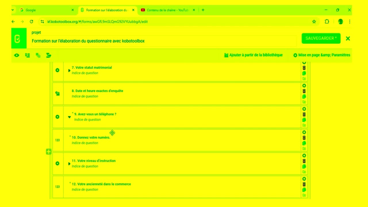 Présentation kobotoolbox partie VII Abdoul Aziz Moussa Saidou