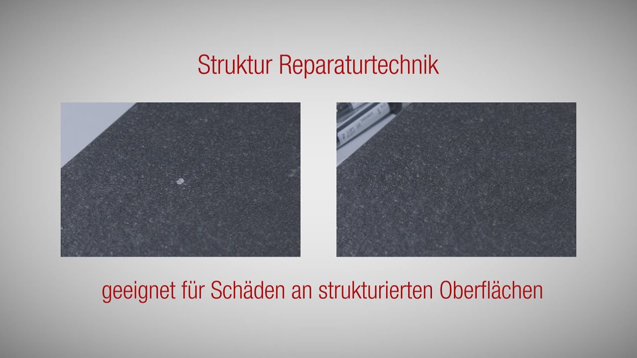 StoneLux® 2.0 Struktur Reparaturtechnik - Schritt für Schritt