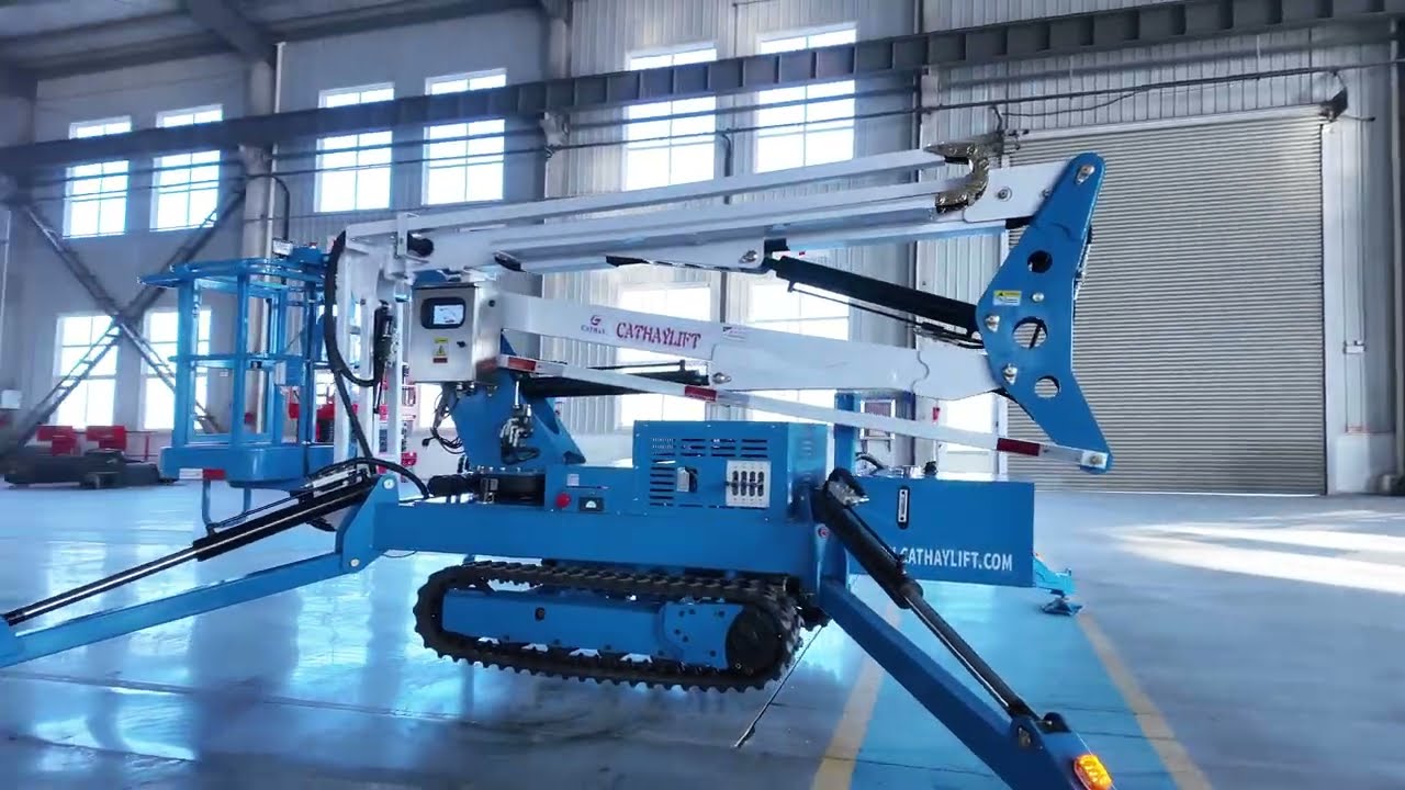 Factory selling! 2026 New system track crawler boom lift spider cherry picker  Manufacture!  CATHAY