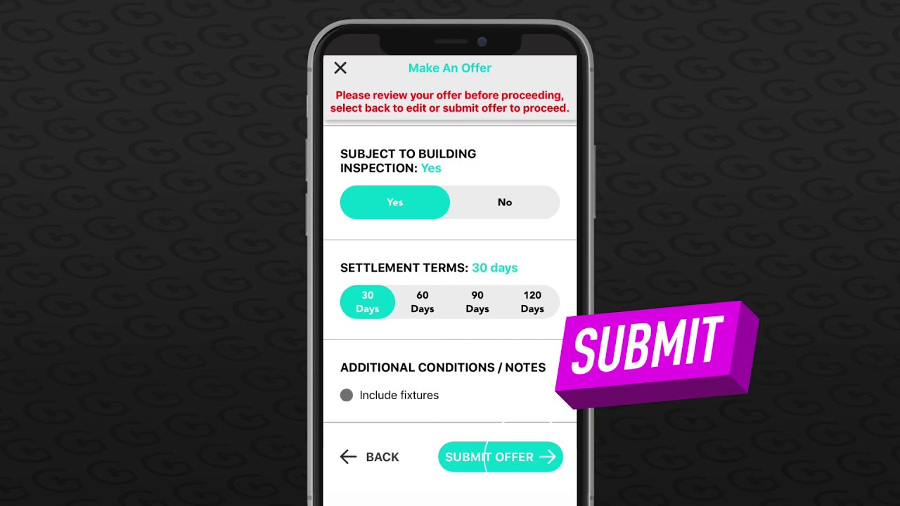 Make property offers to purchase with Gavl