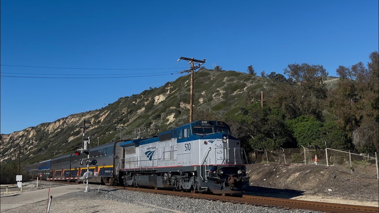 Fun week on the Surfline ft Amtrak 510, comet set, P42 #30, and interior horn recordings of 510