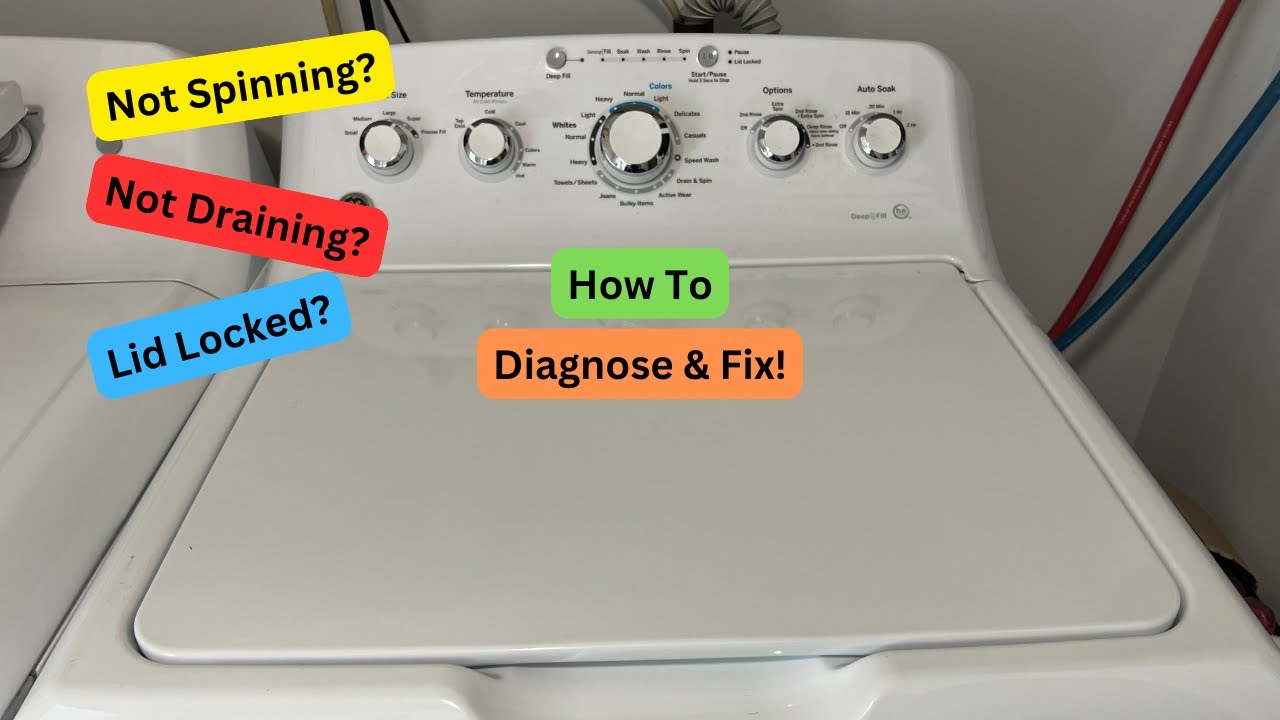 GE Washer Will Not Spin Diagnoses And Repair
