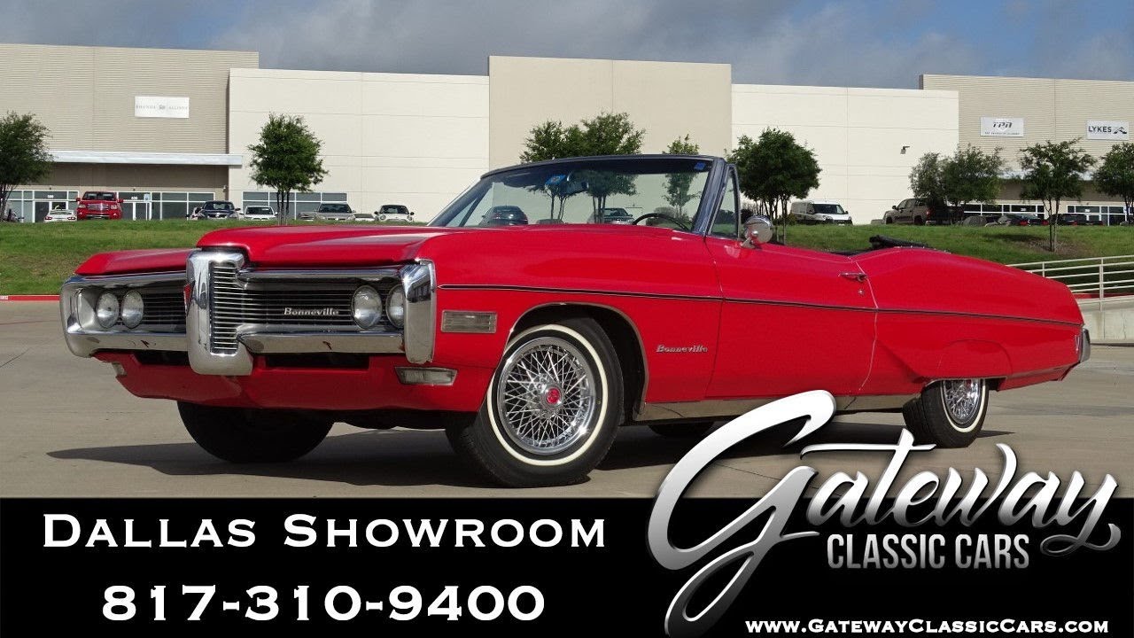 1968 Pontiac Bonneville Brougham Convertible For Sale #1335-DFW Gateway Classic Cars Dallas