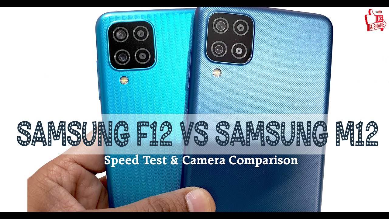Samsung F12 vs Samsung M12 Speed Test & Camera Comparison 📱