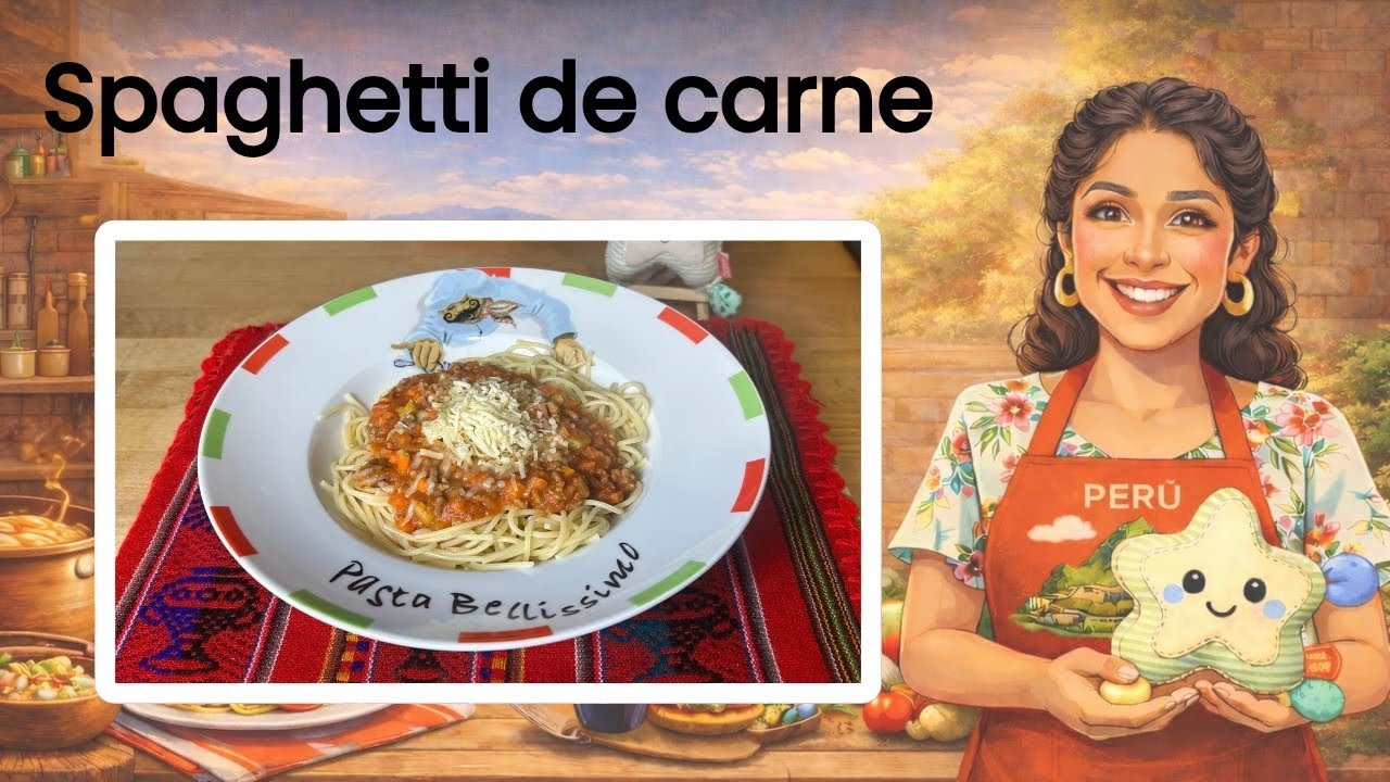 Spaghetti de carne | Receta casera 