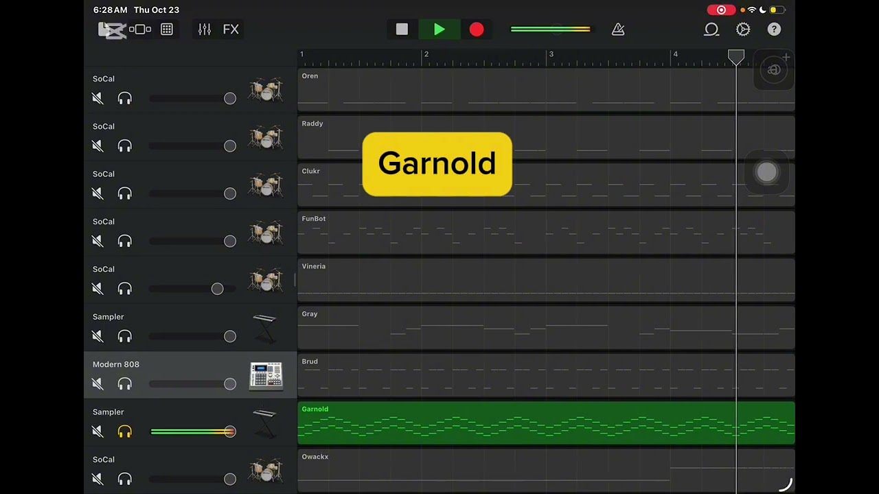 Sprunki but in GarageBand!