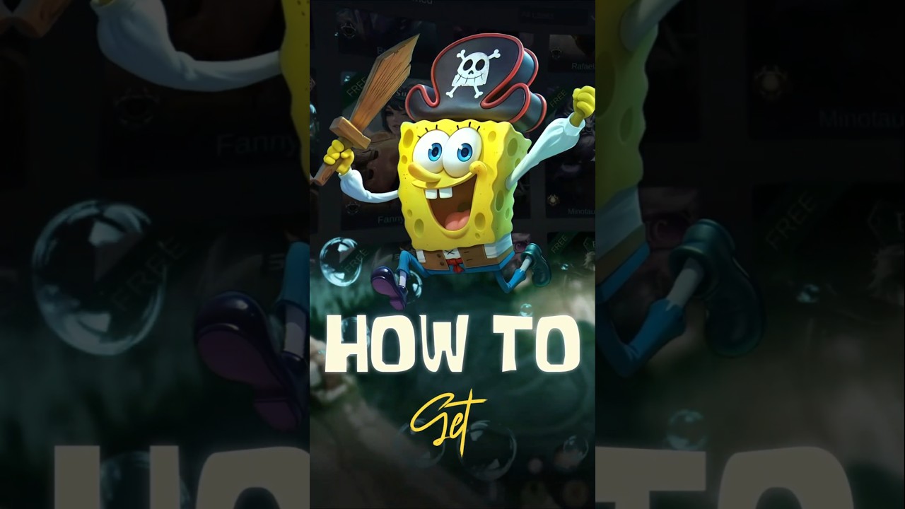 How To Get Cyclops SpongeBob Skin For Free #mobalegends5v5 #moba5v5english #moba5v5pippin #shorts