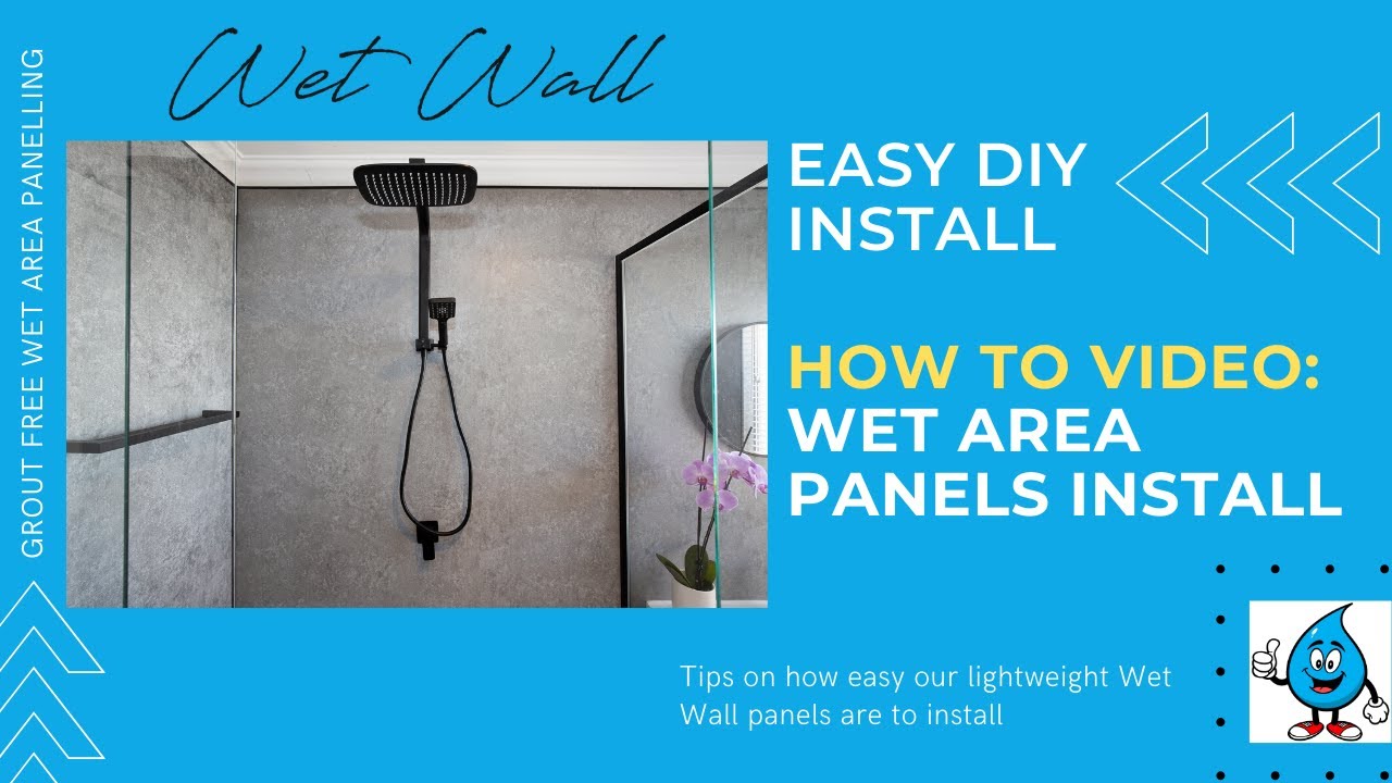The Easy Way To Install Bathroom Wall Panels - Grout FREE, Waterproof Shower Wall Panels