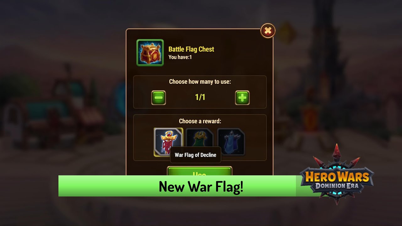 New War Flag of Decline and Pattern of Accuracy Are Here! &mdash; Hero Wars: Dominion Era