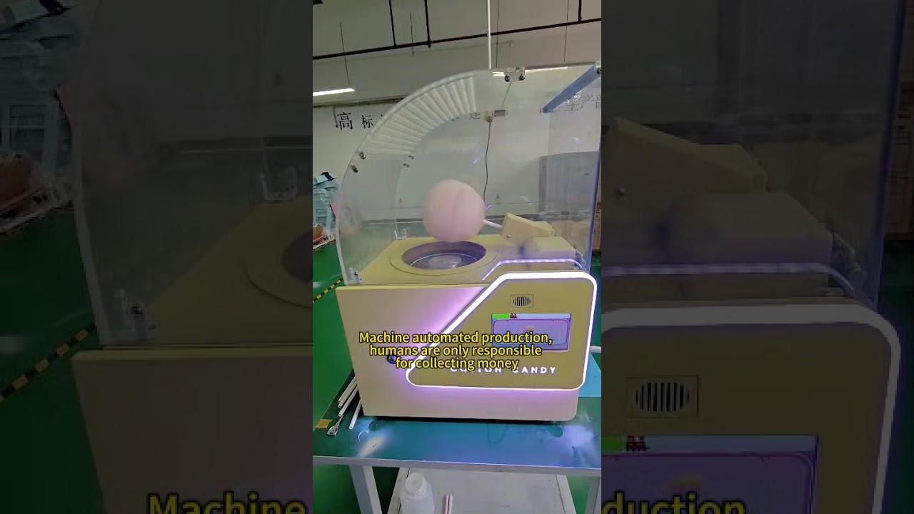 Cotton candy machine，Mini Cotton candy machine；www.sunzeerobot.com#cotton   #icecream #mcdonalds