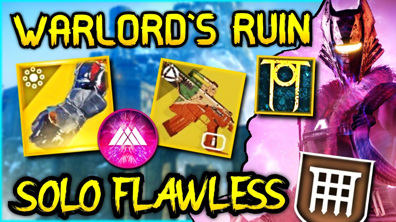 Prismatic Warlock - Solo Flawless Warlord's Ruin | No Surge Bonuses | Destiny 2