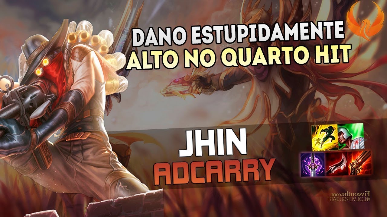 DANO ESTUPIDAMENTE ALTO NO QUARTO HIT! JHIN ADC GAMEPLAY [PT-BR]