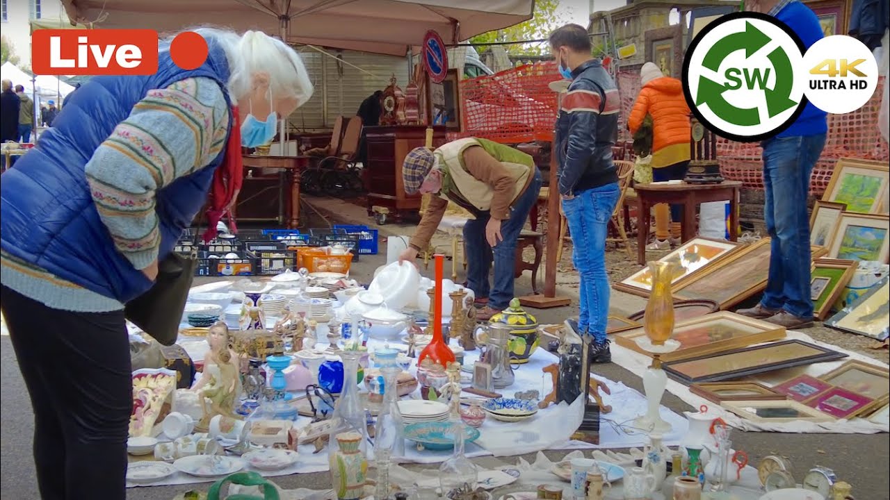 Milano: LIVE Walking Tour in FLEA MARKET Naviglio Grande | Live Stream  | Sunday | 30 January 2022