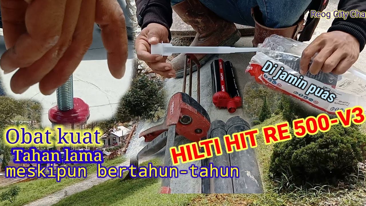 Cara dan proses penggunaan Obat/HILTI HIT RE 500-V3