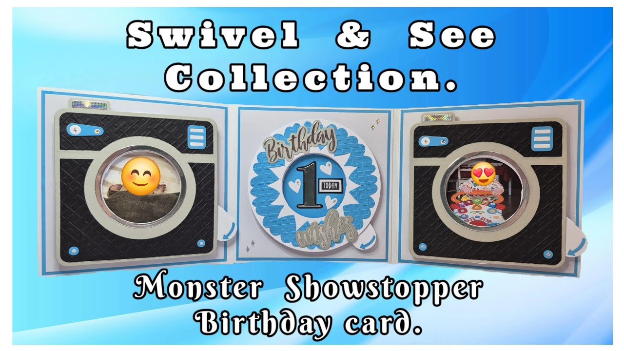 Very special birthday card | Swivel & See | @MixedUpCraft #swivelandsee #birthdaycard #showstopper 