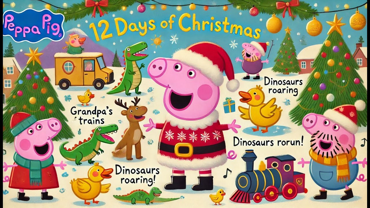 Peppa Pig's 12 Days of Christmas | Fun Holiday Song for Kids!