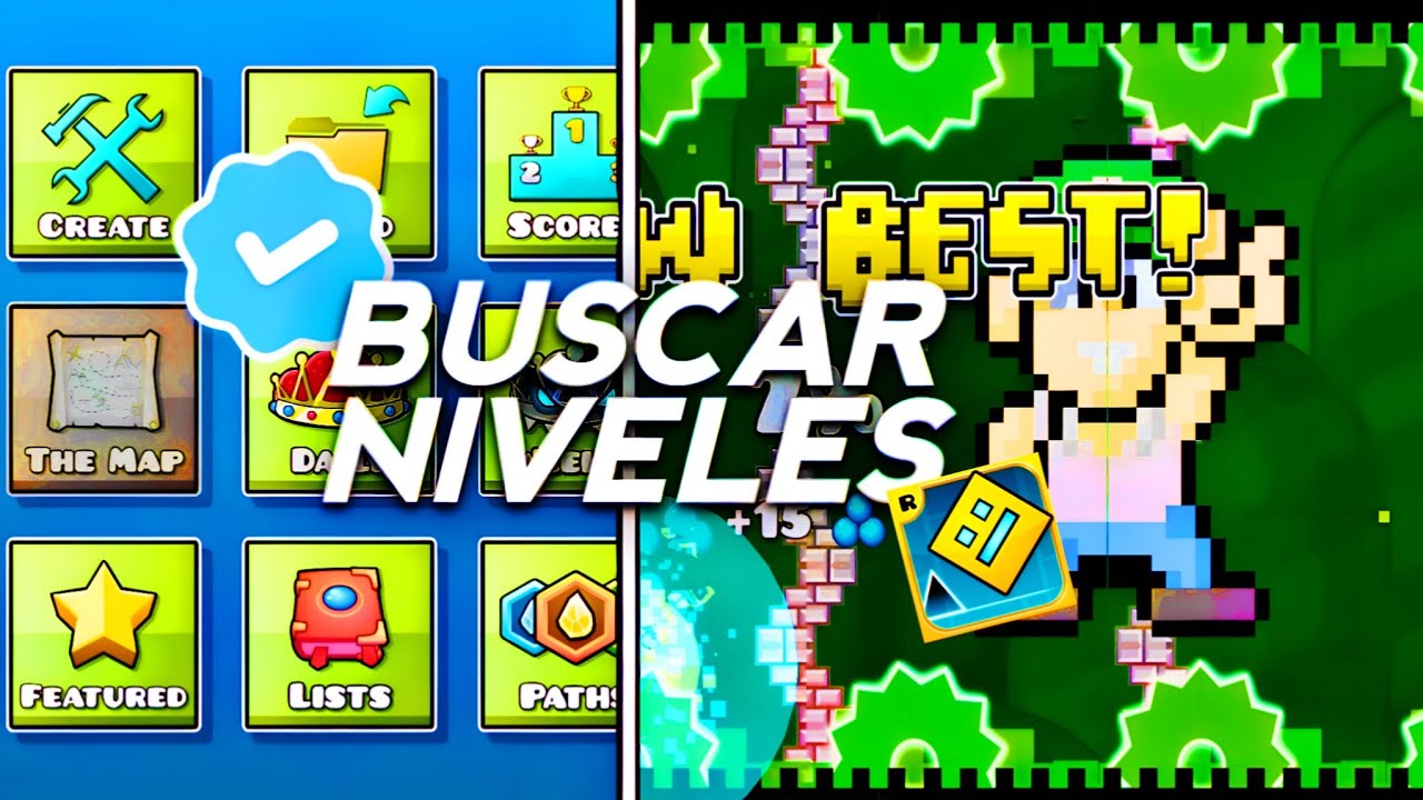 COMO BUSCAR NIVELES EN GEOMETRY DASH