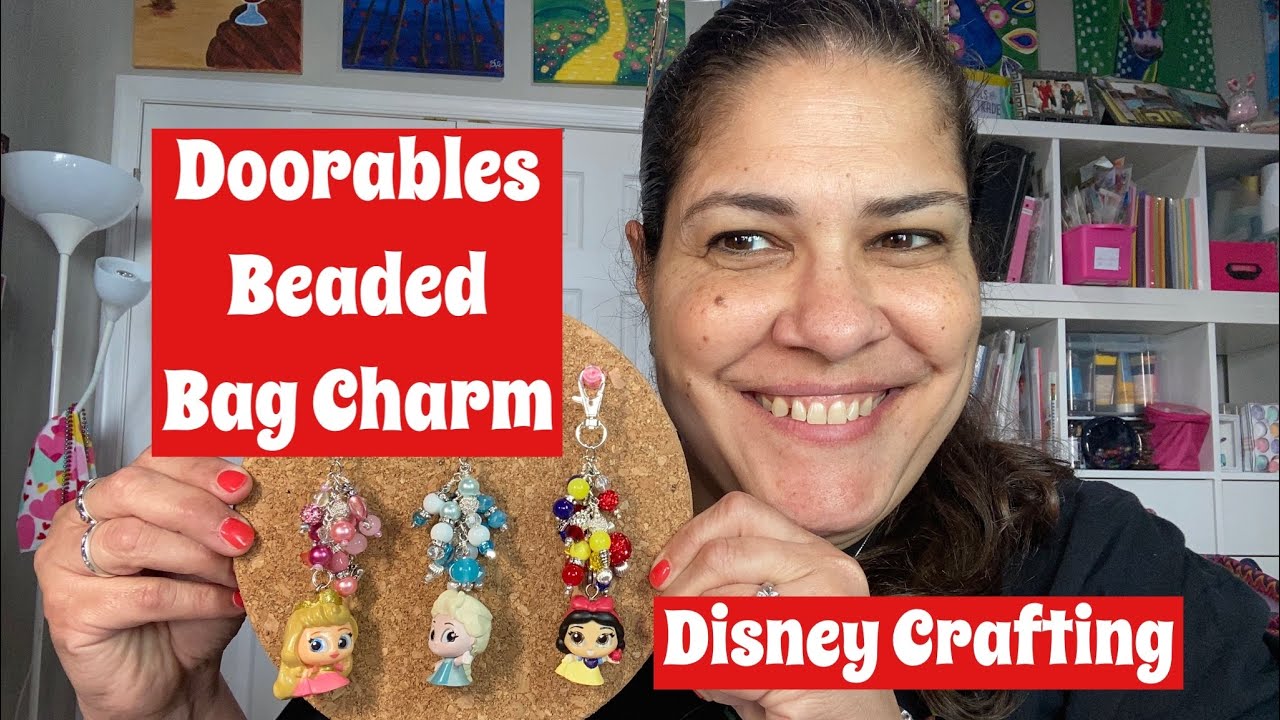 Disney crafting | Doorables beaded  bag charms