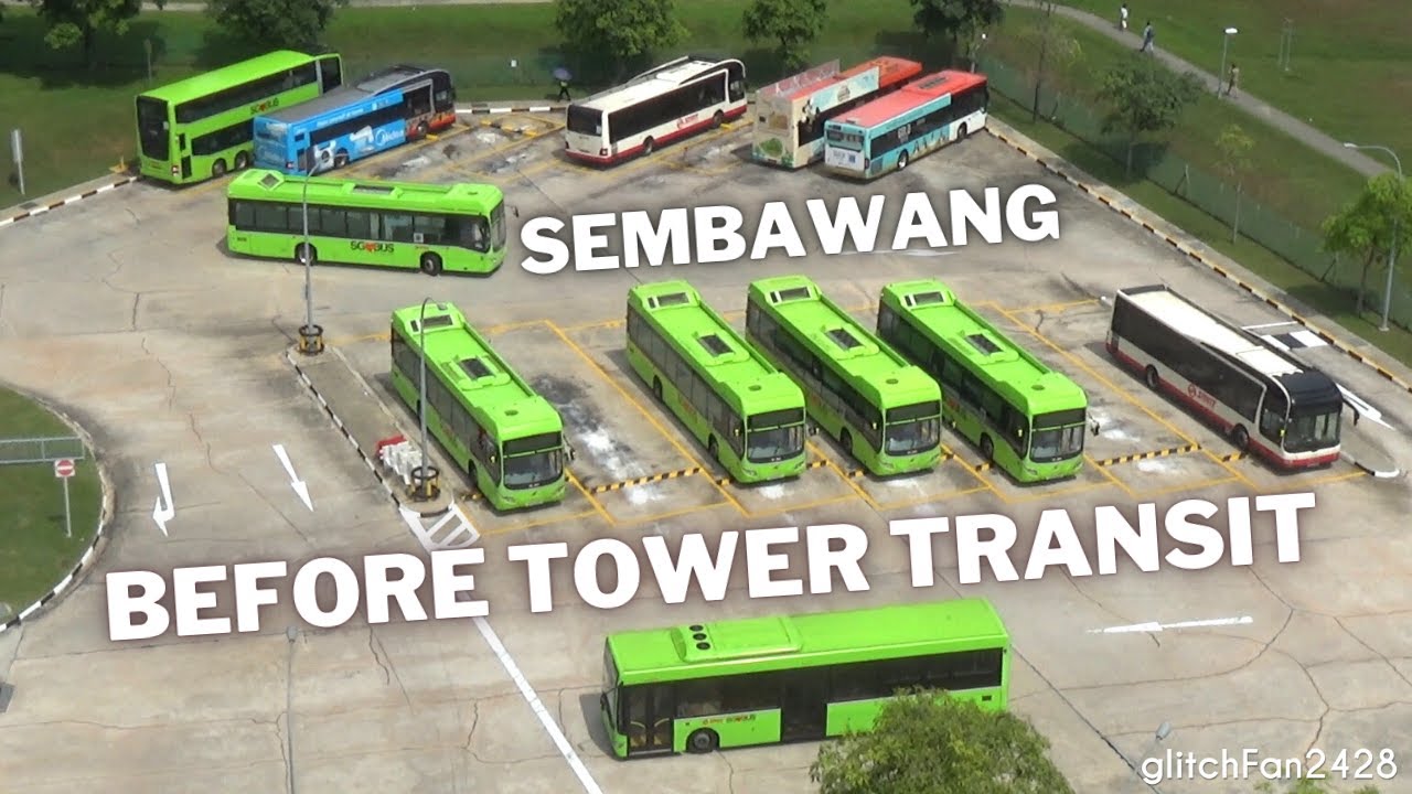 Bird's Eye View of Buses in Sembawang Bus Interchange, Singapore 2020