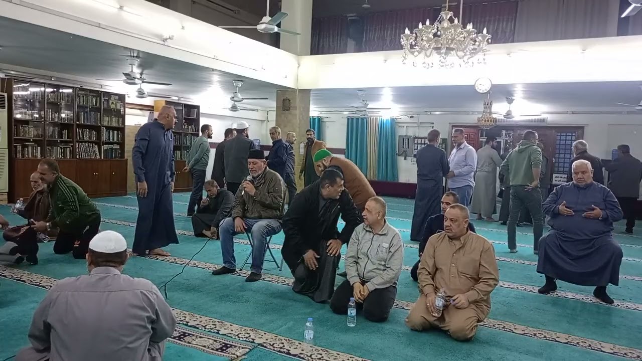 9رقم 11#3#2026 صلاه تراويح في شهر رمضان يوم 22جامع عرفات كان أمام الصلاةدكتور حيدر هادي العودةلرفاعي