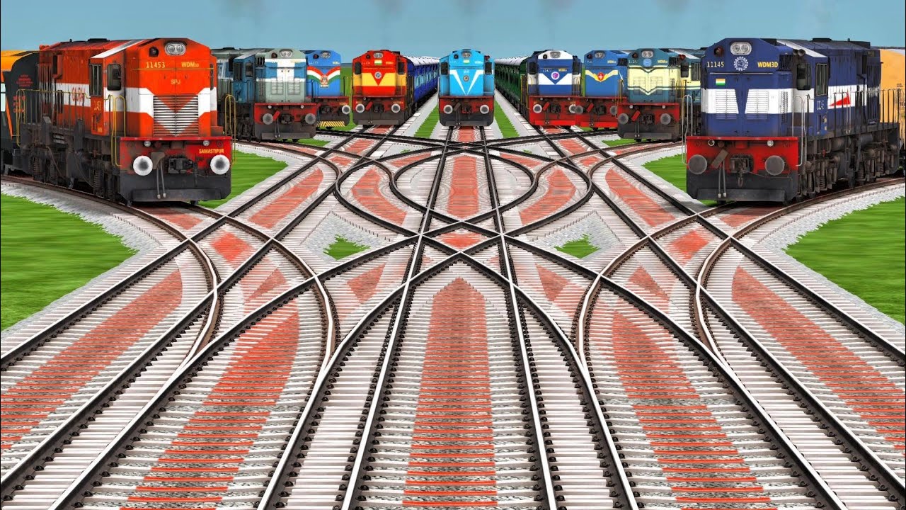⚡ High Speed Trains on Realistic Diamond Railway Junction