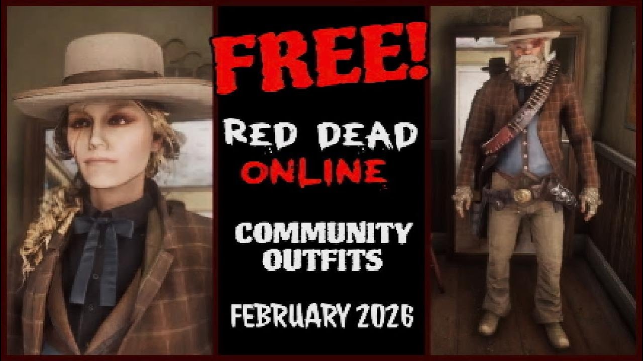 Red Dead Online : This Months FREE Collectors Community Outfits - FEBRUARY 2026 (Male & Female)