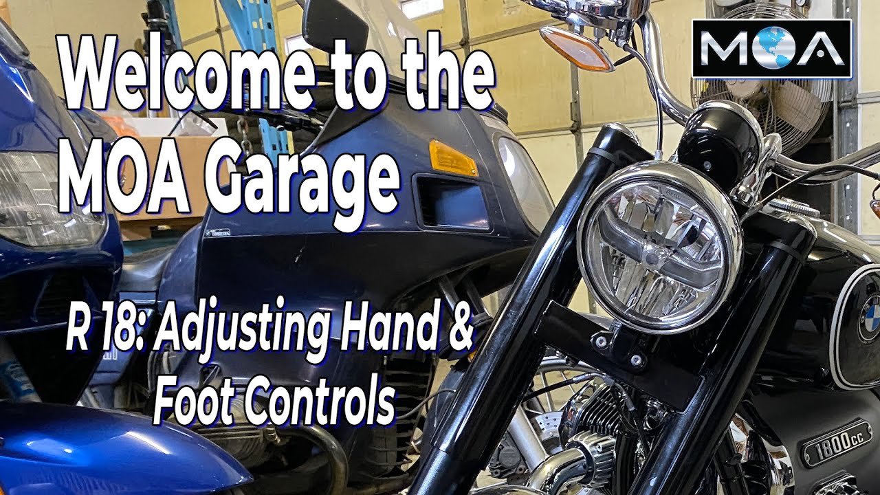 BMW R 18: Adjusting Hand and Foot Controls