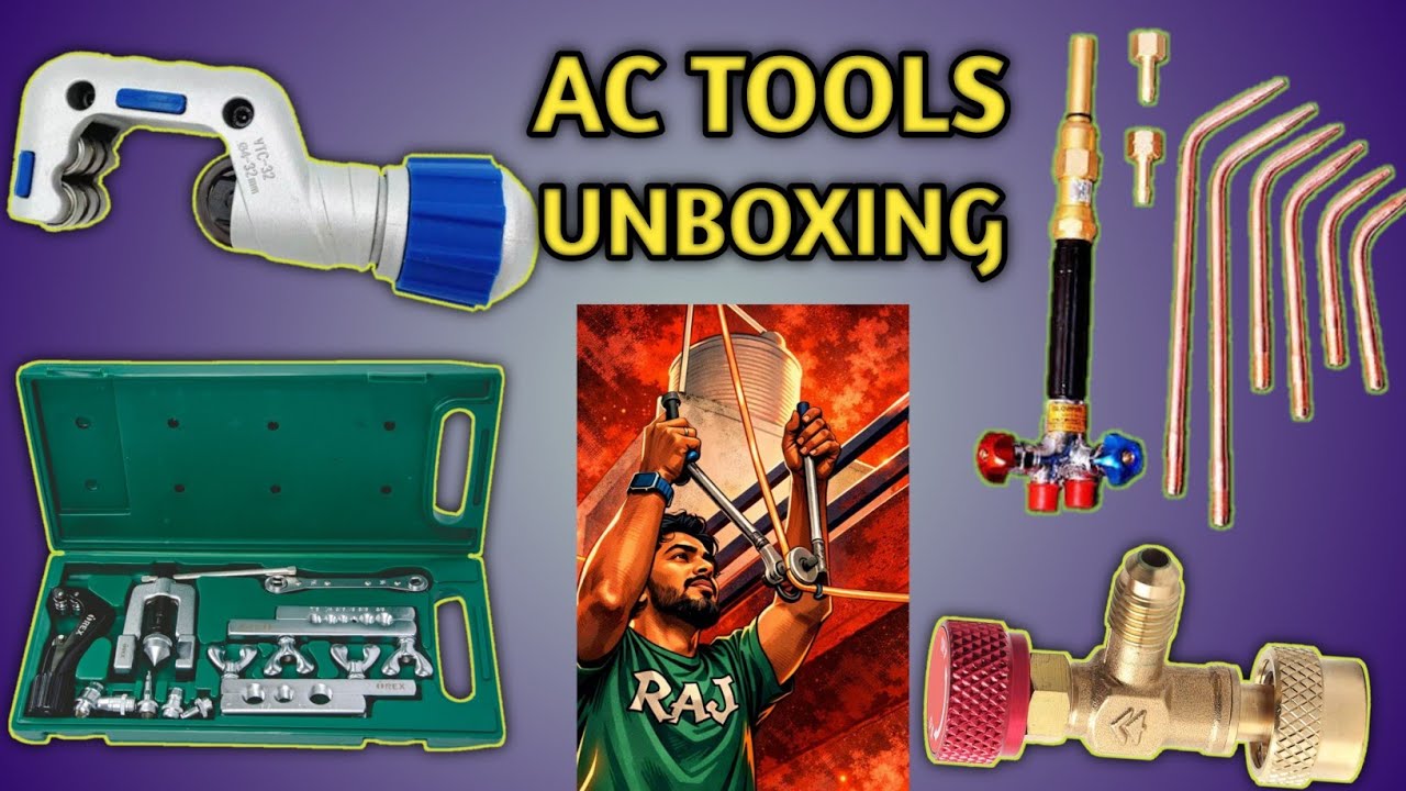 AC tools unboxing video || value tube cuter || irex flair tool || bigg velding torch | ac gass lock 