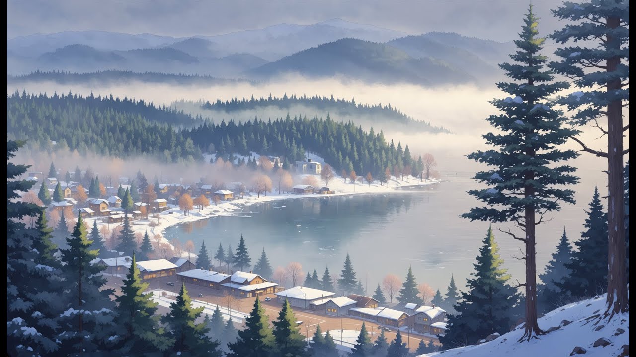 Foggy Winter Morning in the Pacific Northwest | LoFi Beats for Focus & Calm