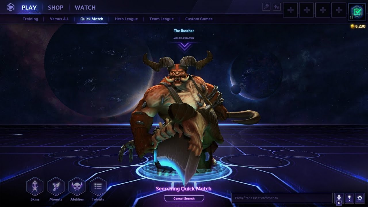 Heroes Of The Storm (Butcher Gameplay). New map Battlefield of Eternity