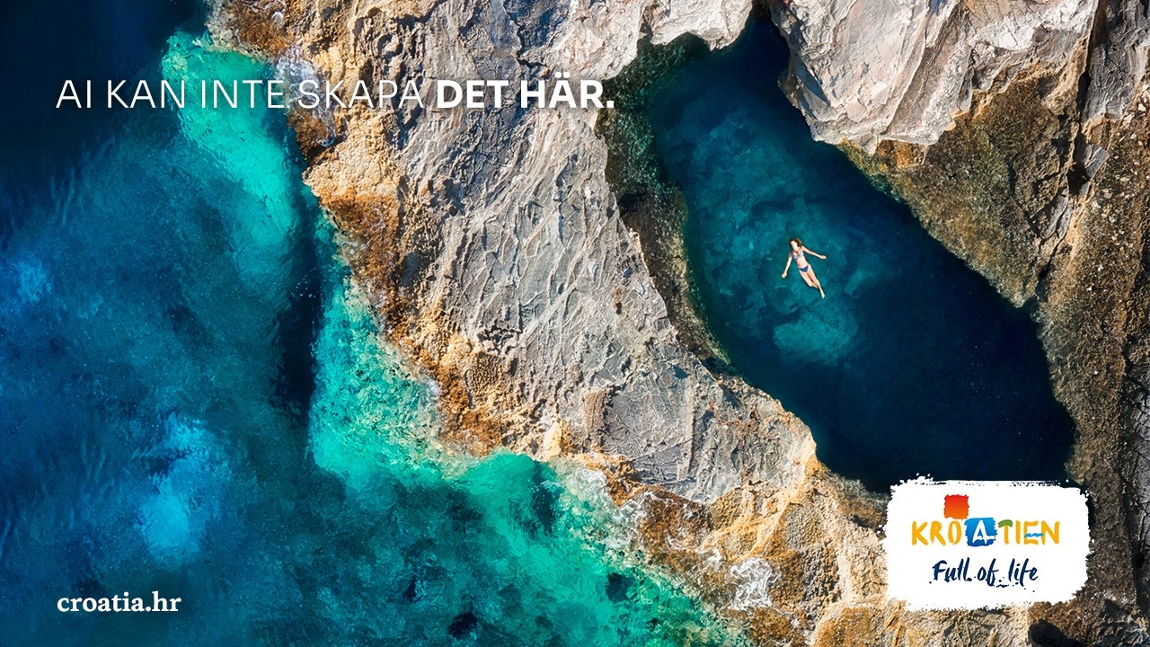 AI kan inte skapa det här. Det är Kroatien. Och det sjuder av liv.