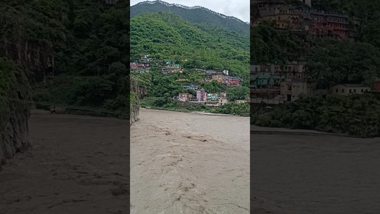 Karanprayag Sangam #heavyrain #monsoon #uttarakhand #flood #harharmahadev