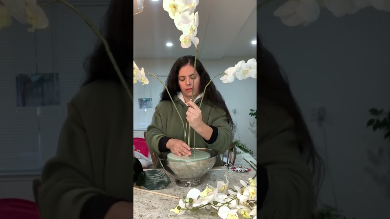 Arreglo de una orqu&iacute;dea #orquidea#fyp #decoracion #elegante