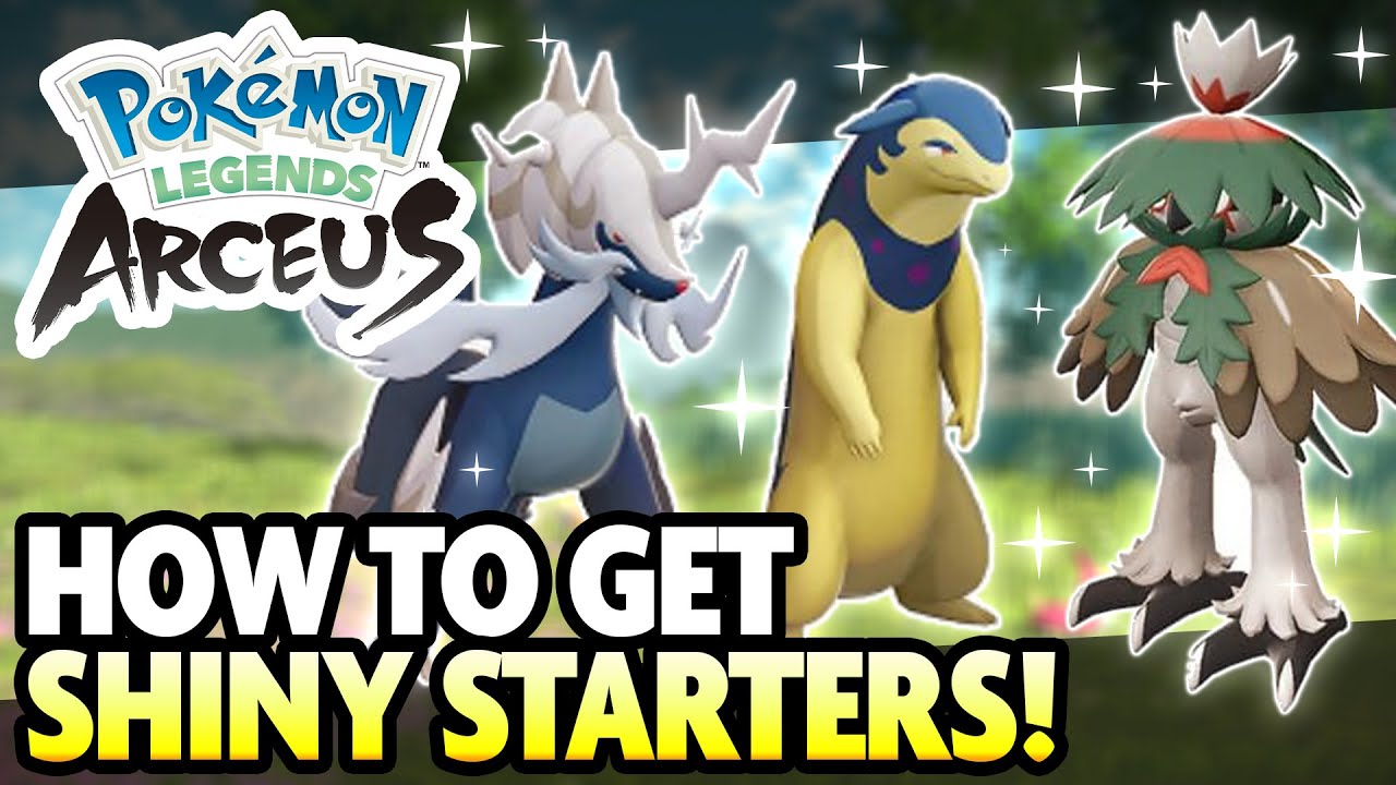 How to get SHINY STARTER POKEMON in Pokemon Legends Arceus!