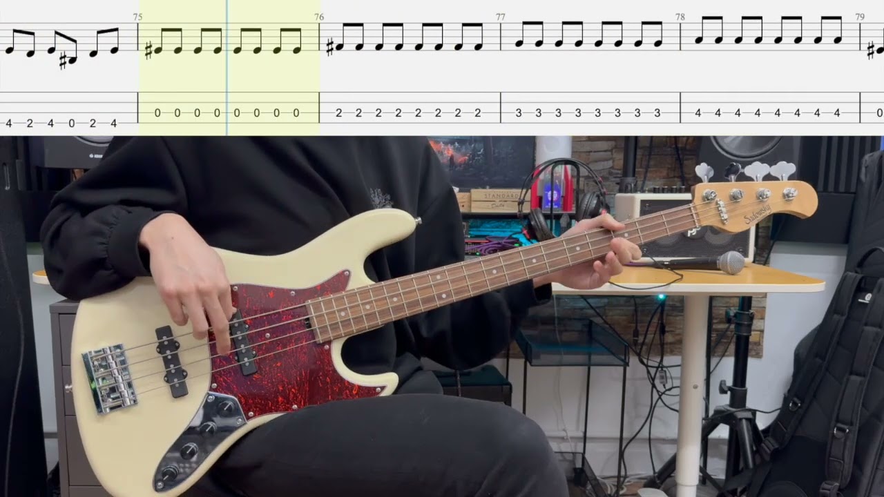 【Bass tab】Mumeixxx - イロニア ベース弾いてみた