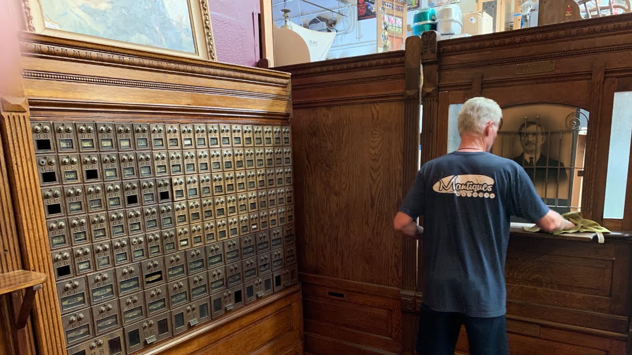 Early 1900's Oak Post Office FOR SALE $10,995