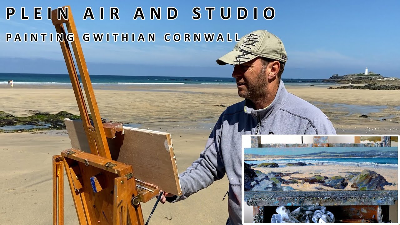 Пленэр и студийная живопись: пляж Гвитиан, Корнуолл