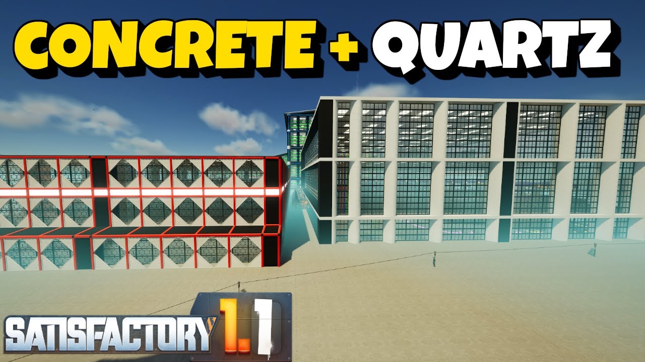 I Built OVER 5,000/min Concrete and Silica in Satisfactory!