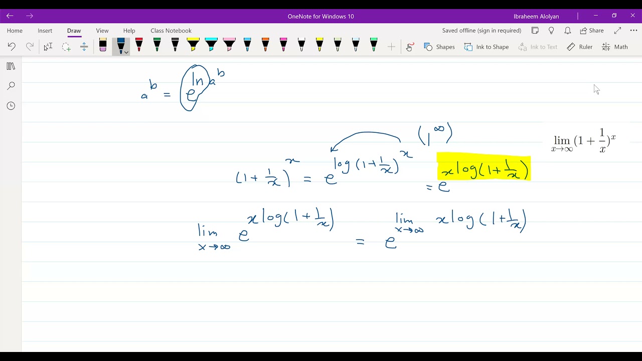 التحليل الحقيقي 64 (قاعدة لوبيتال  - أمثلة)