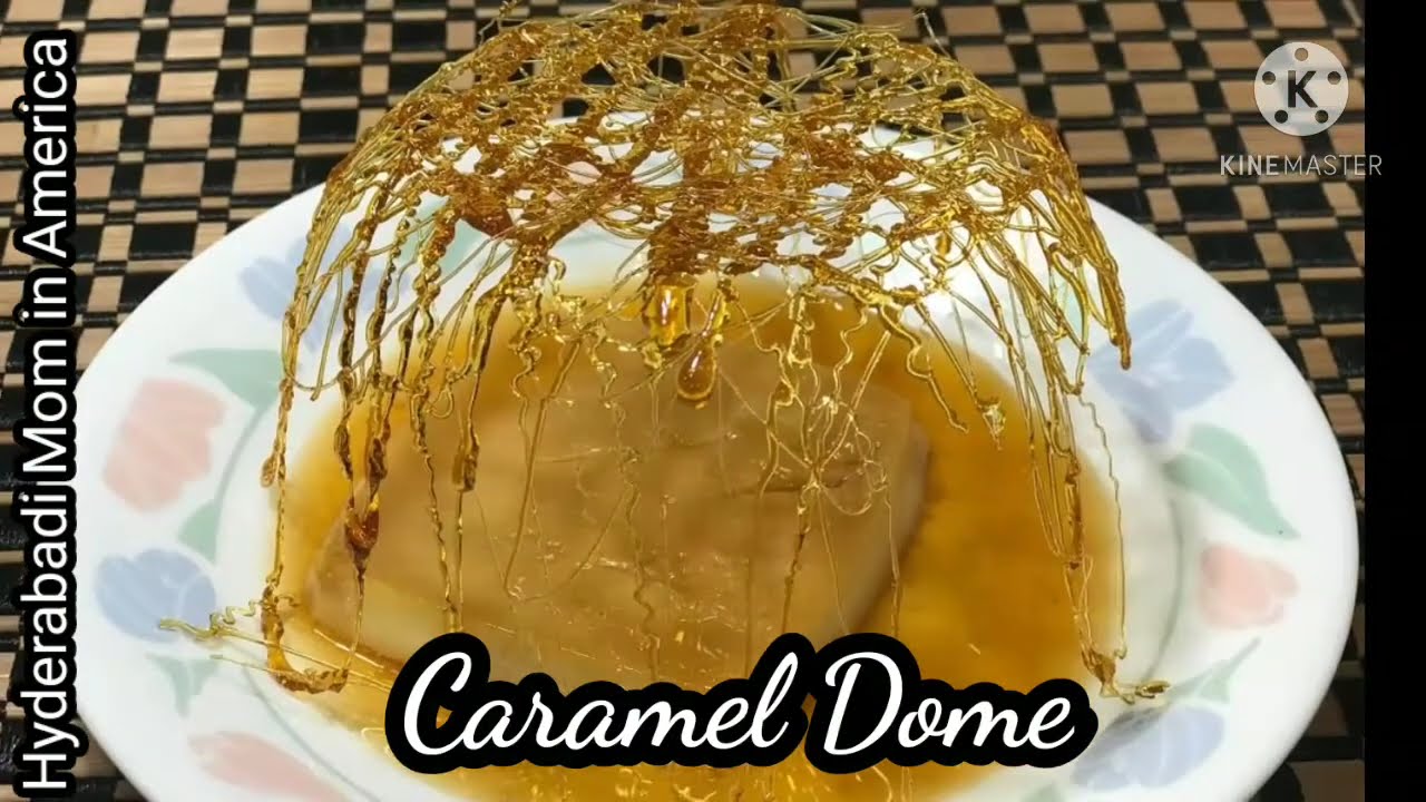 Caramel Dome|| How to make caramel cage flan|| sugar cage|| sugar dome|| Caramel sugar cage