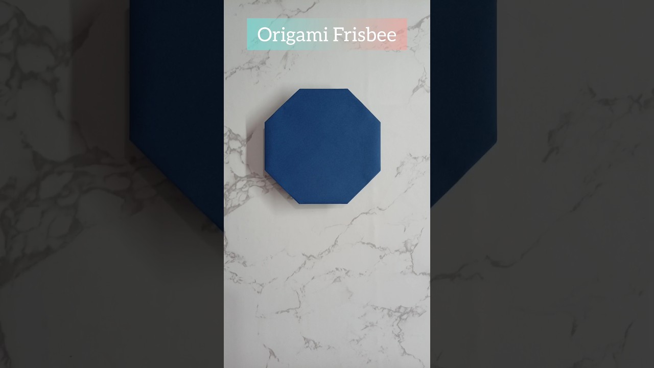 Origami Frisbee | Easy Paper Frisbee Tutorial | Stop Motion