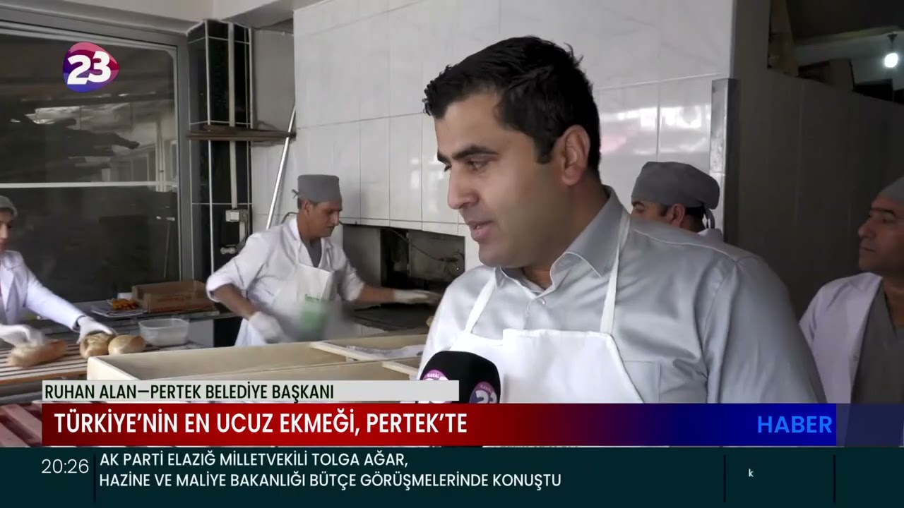 TÜRKİYE’NİN EN UCUZ EKMEĞİ, PERTEK’TE